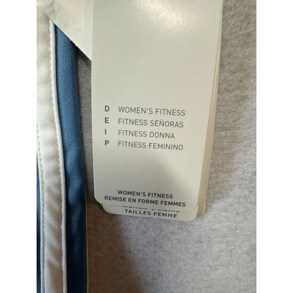 Adidas Thermo System Shirt ATS V-Neck Loose Fit Rave Blue/White Women's Large L - Picture 6 of 9